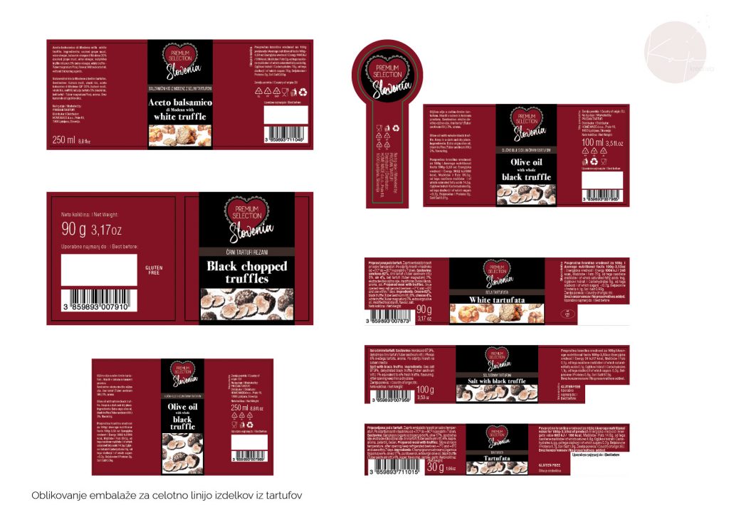 oblikovanje embalaže za tartufe